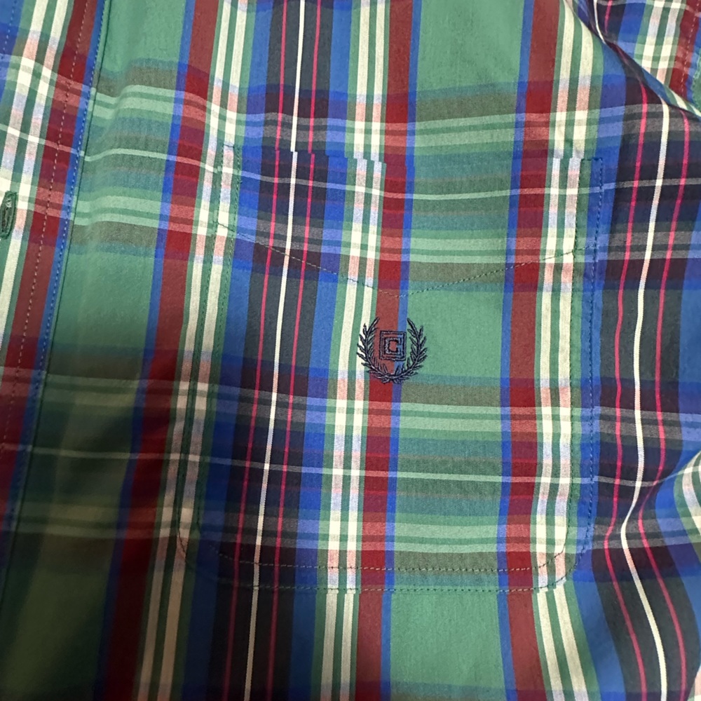 Chaps nwt long sleeve button up shirt with front pocket in 3x for men.